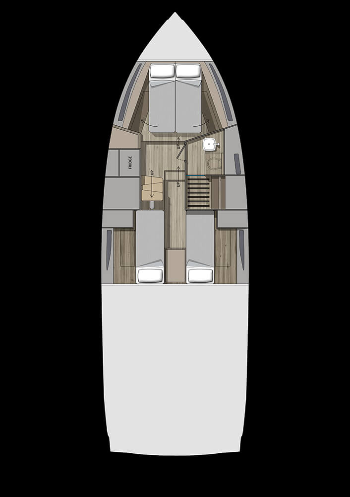 LOWER DECK CABINS CONVERTED